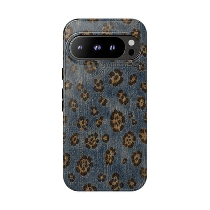 Denim Leopard Tough Case