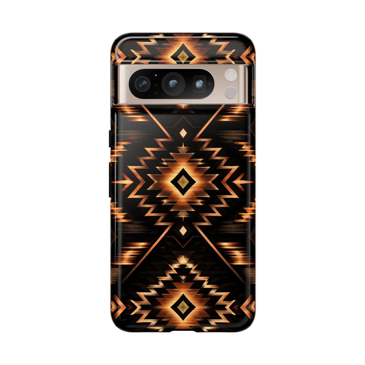 Black Gold Aztec Rug Tough Case