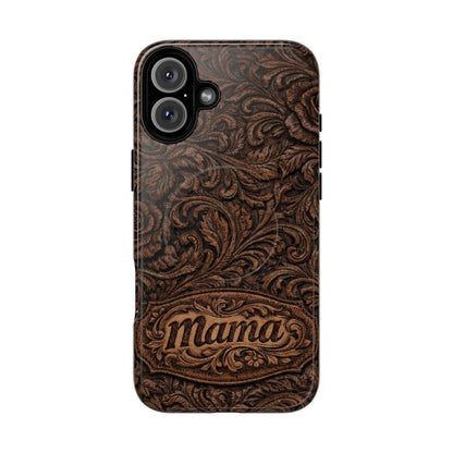 Carved Floral Mama Magnetic Case