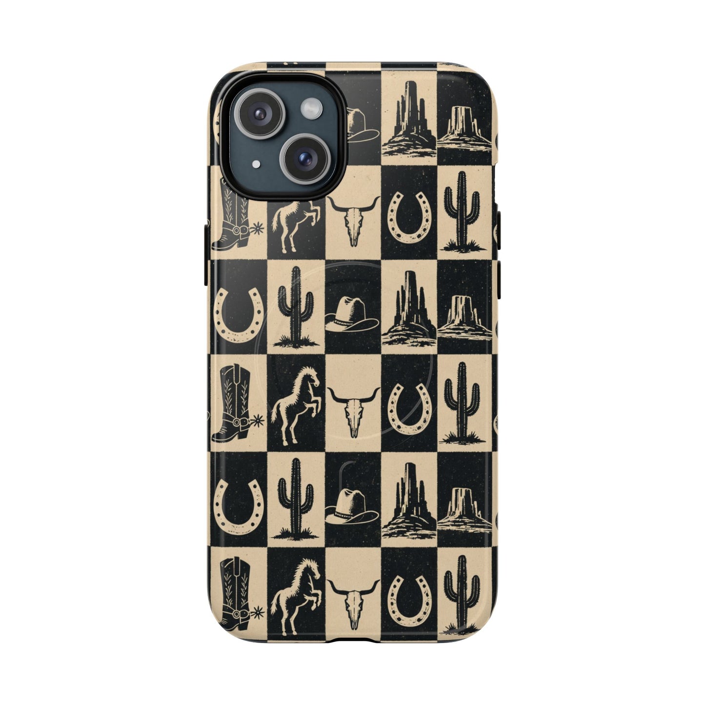 Western Checkerboard Magnetic Case
