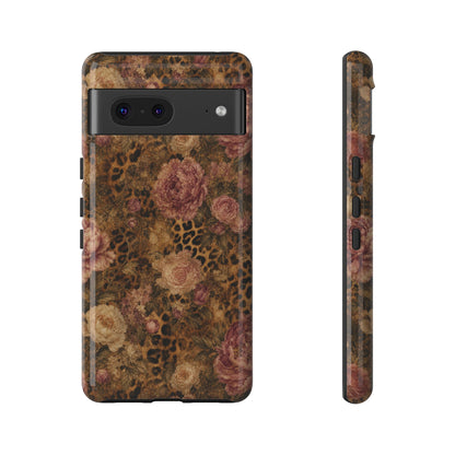 Leopard Floral Tough Case