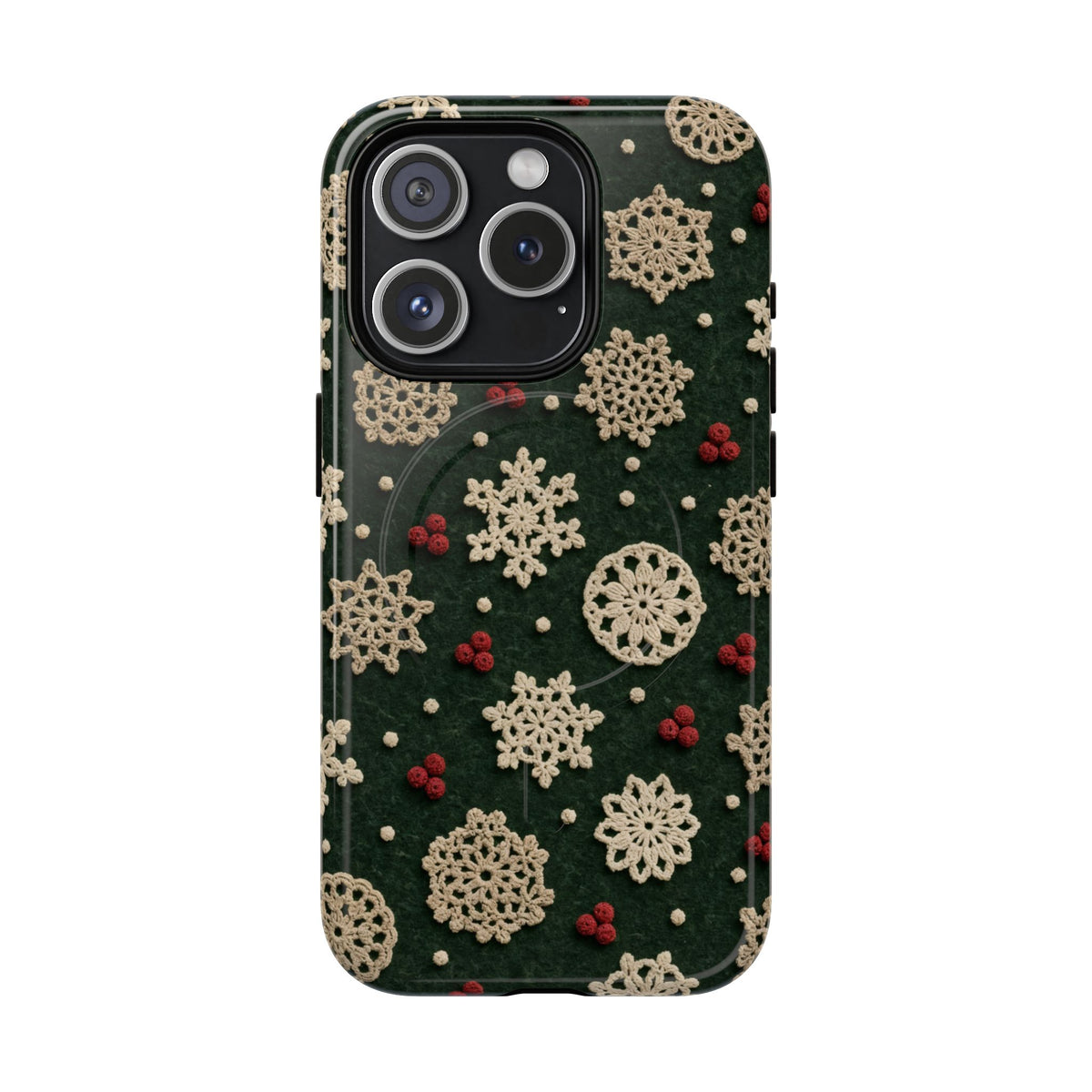 Crochet Snowflakes Magnetic Case