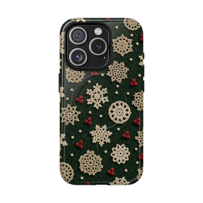Crochet Snowflakes Magnetic Case