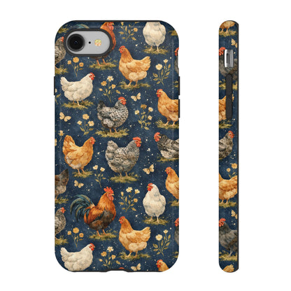 Indigo Chickens Tough Case