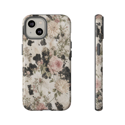 Floral Cowhide Tough Case