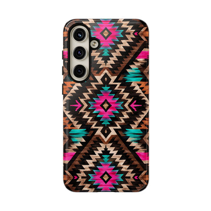 Neon Aztec Rug Tough Case
