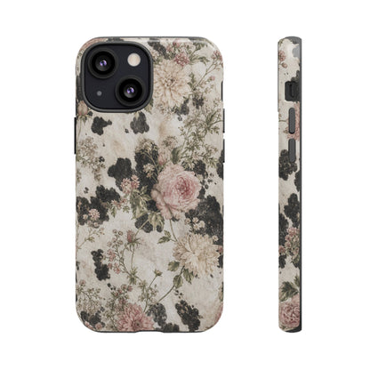 Floral Cowhide Tough Case