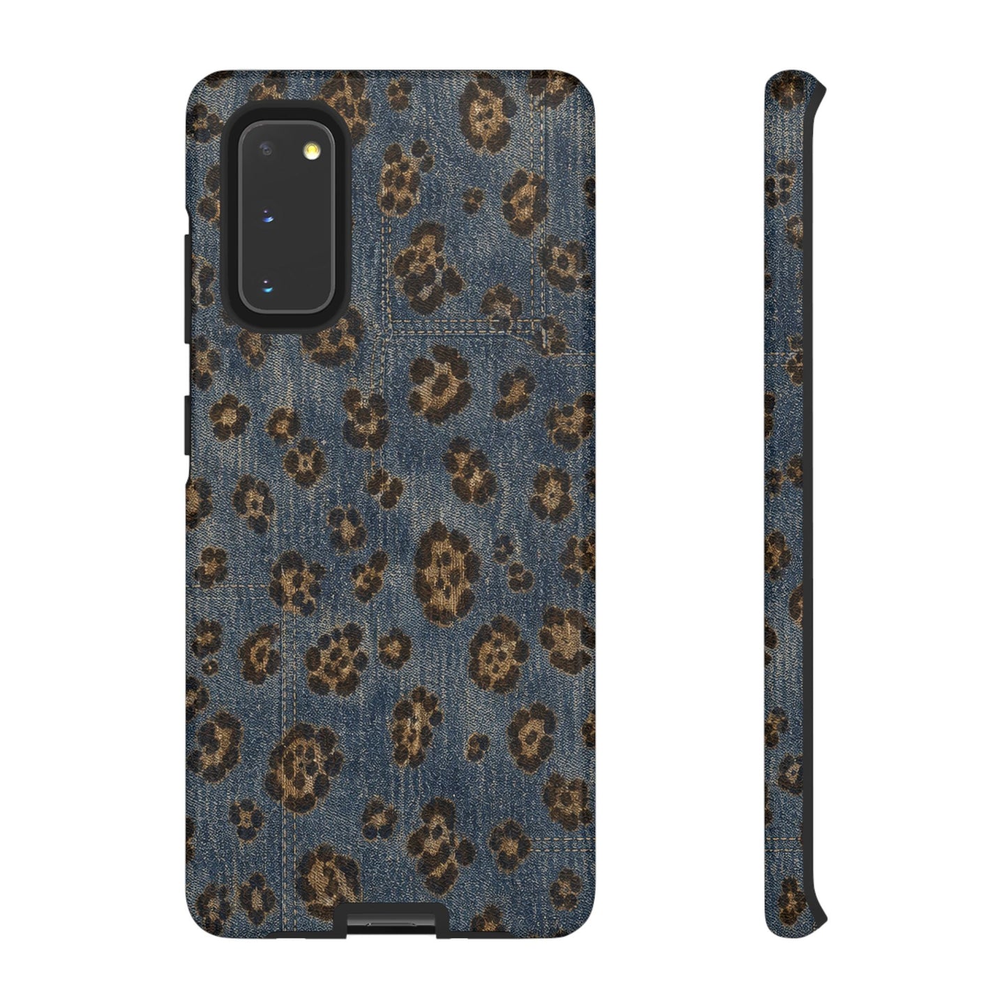 Denim Leopard Tough Case