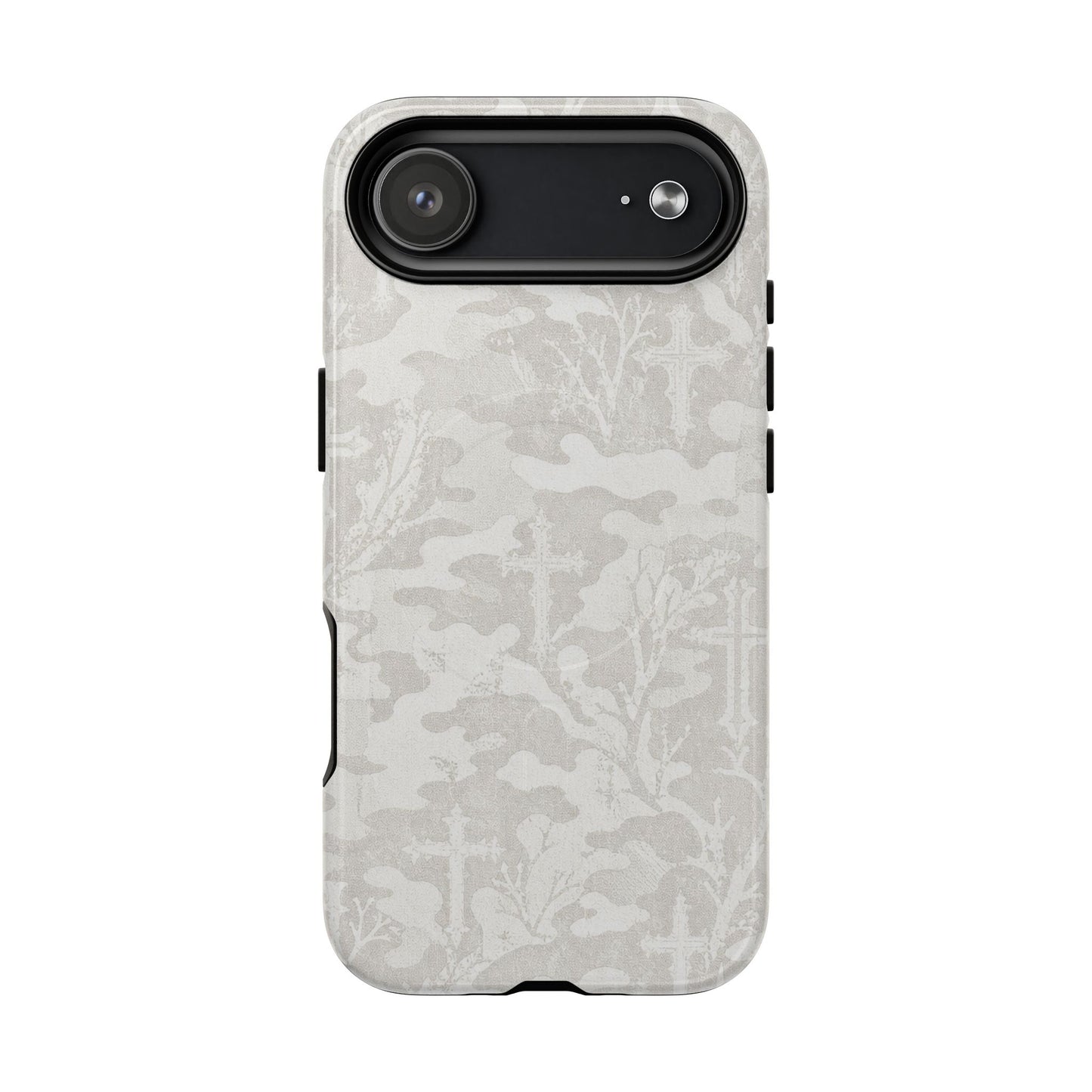 White Camo Cross Magnetic Case