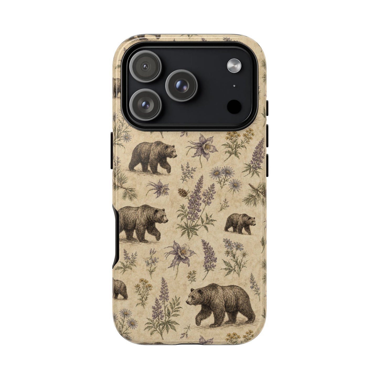 Floral Bear Tough Case