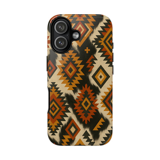Desert Aztec + Cowhide Tough Case