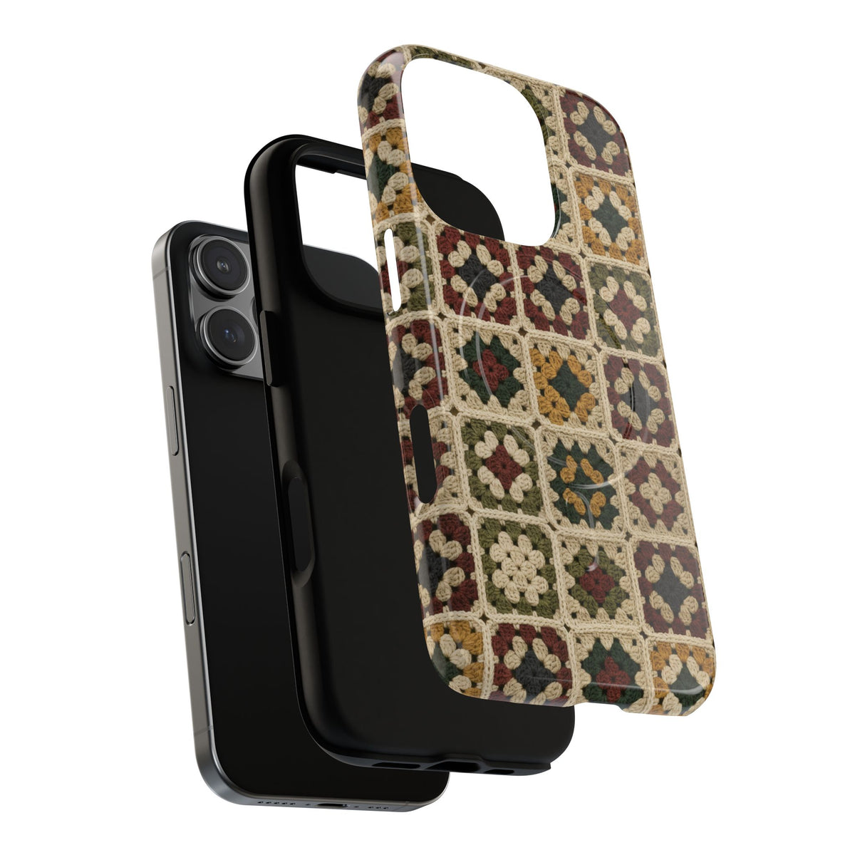 Christmas Granny Square Magnetic Case