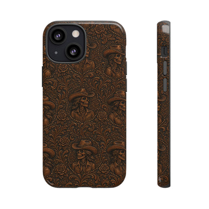 Tooled Skeleton Cowgirl Tough Case