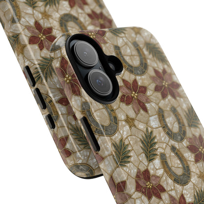Pearl Horseshoe Poinsettia Tough Case