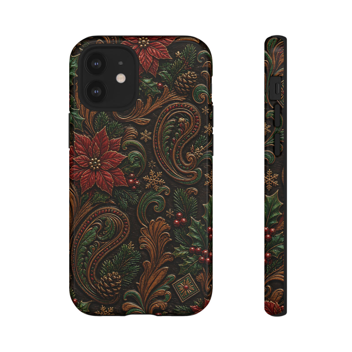 Carved Christmas Paisley Tough Case