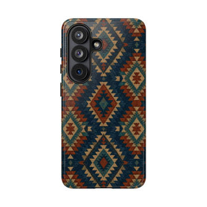 Navy Aztec Tough Case