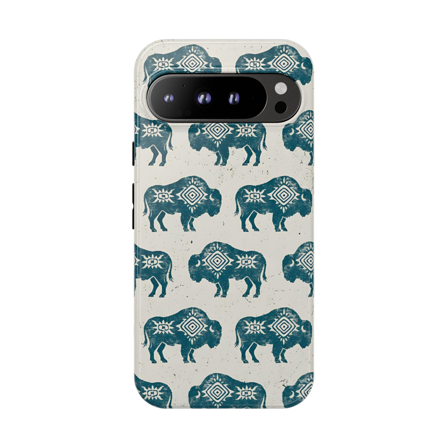 Teal Aztec Buffalo Tough Case
