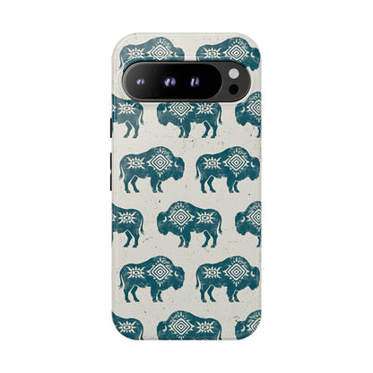 Teal Aztec Buffalo Tough Case