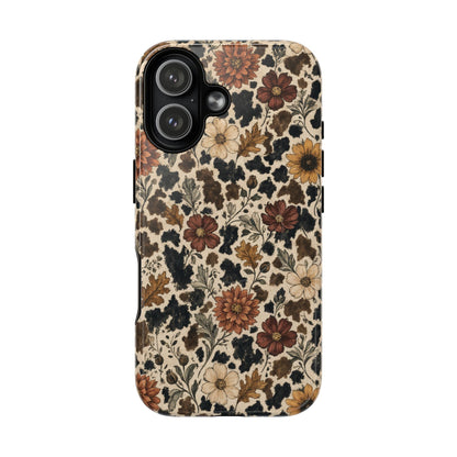 Autumn Cowhide Bloom Magnetic Case
