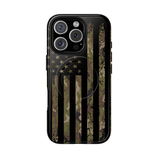 Camo Flag Patriotic Magnetic Case