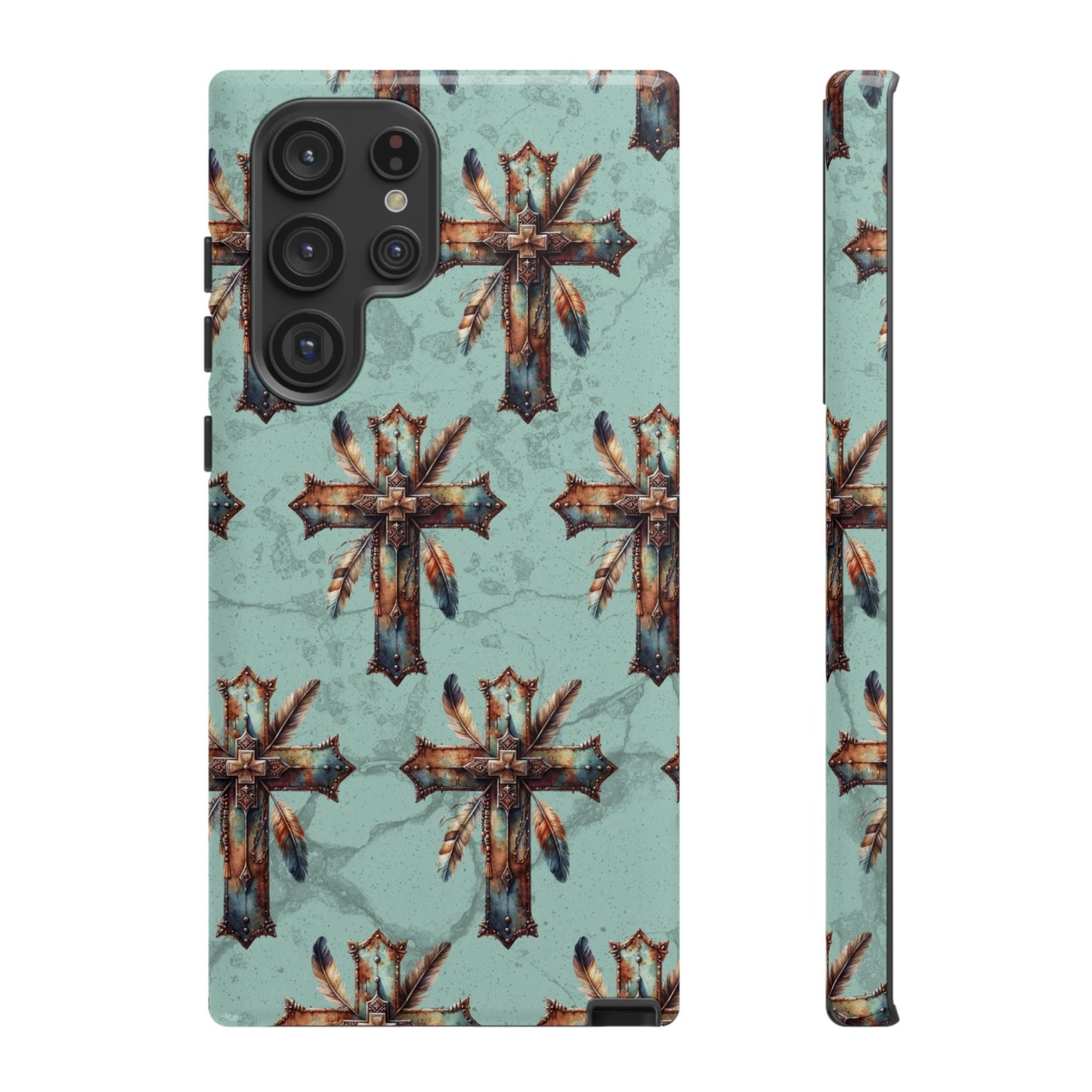 Crosses And Feathers Tough Case