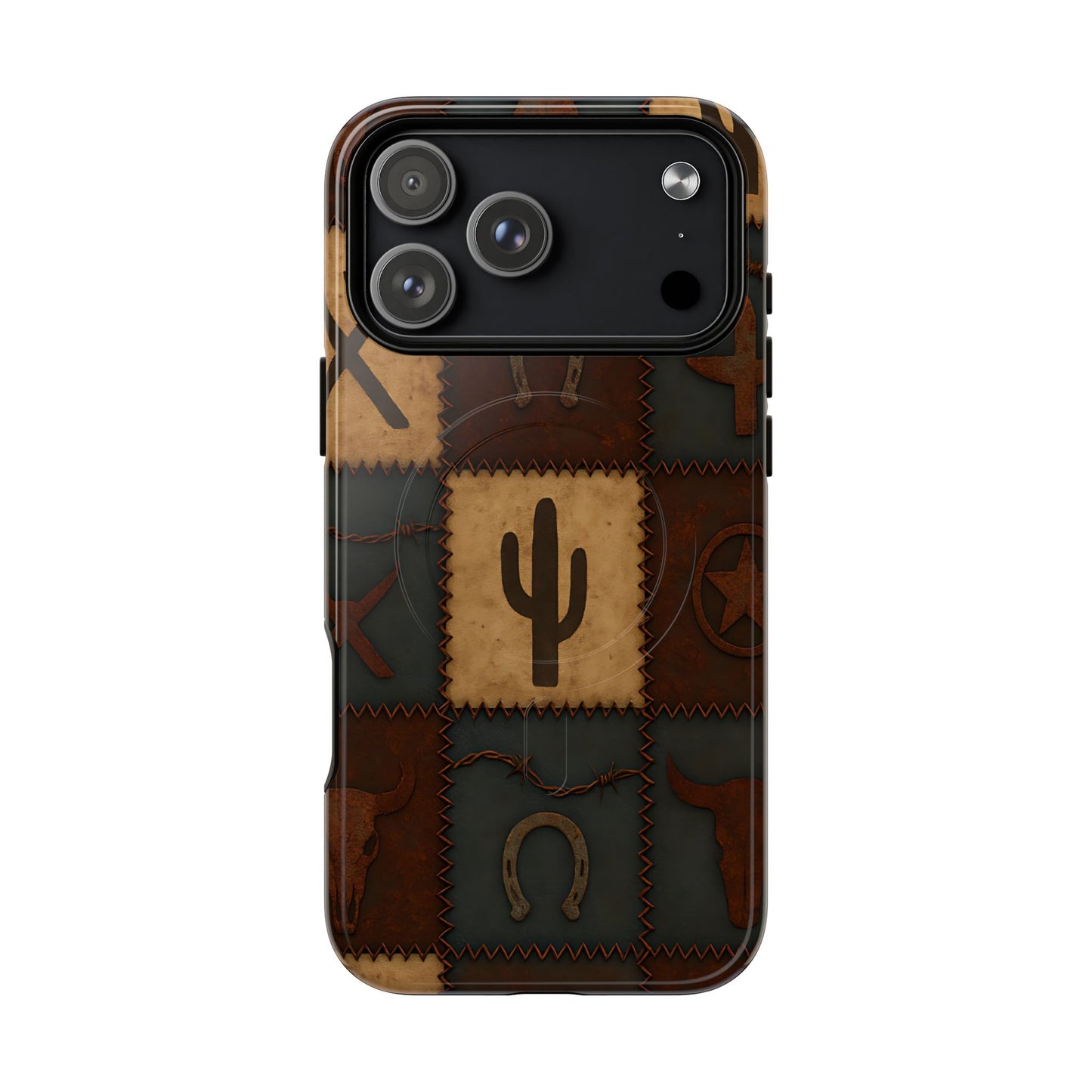 Western Icon Quilt Magnetic Case