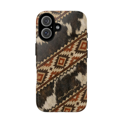 Cowhide Aztec Mama Tough Case