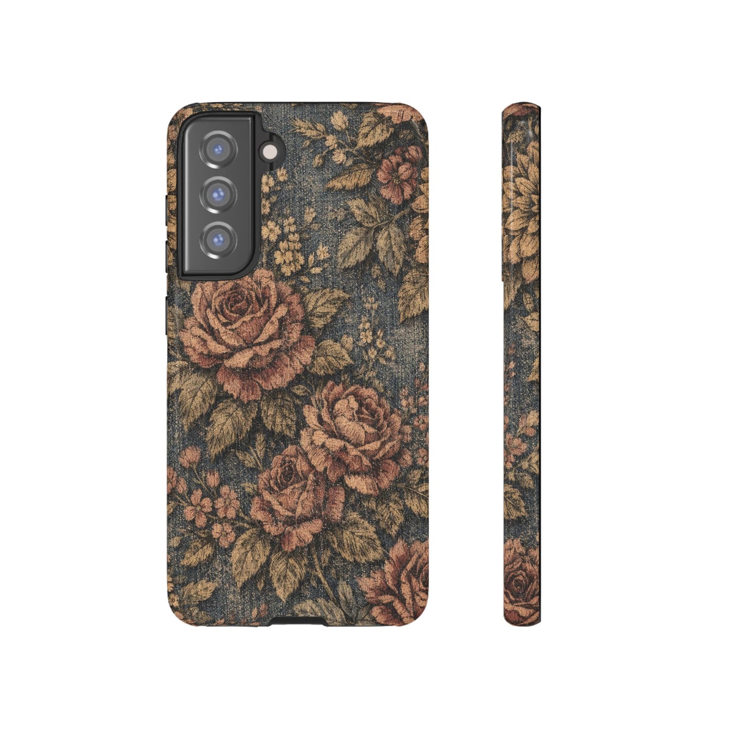 Denim Blooms Tough Case