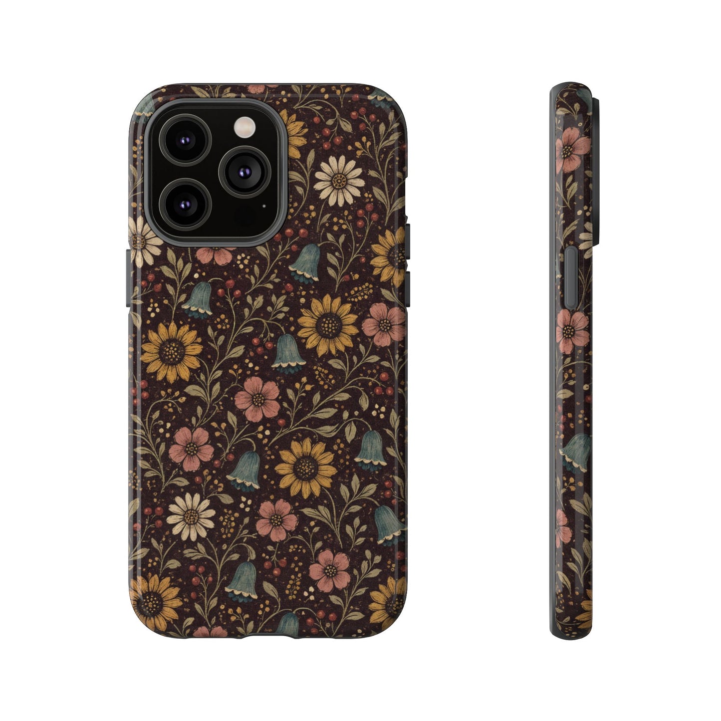 Plum Folk Floral Tough Case