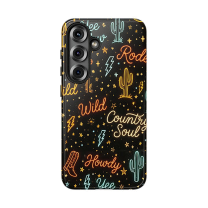 Neon Western Script Tough Case
