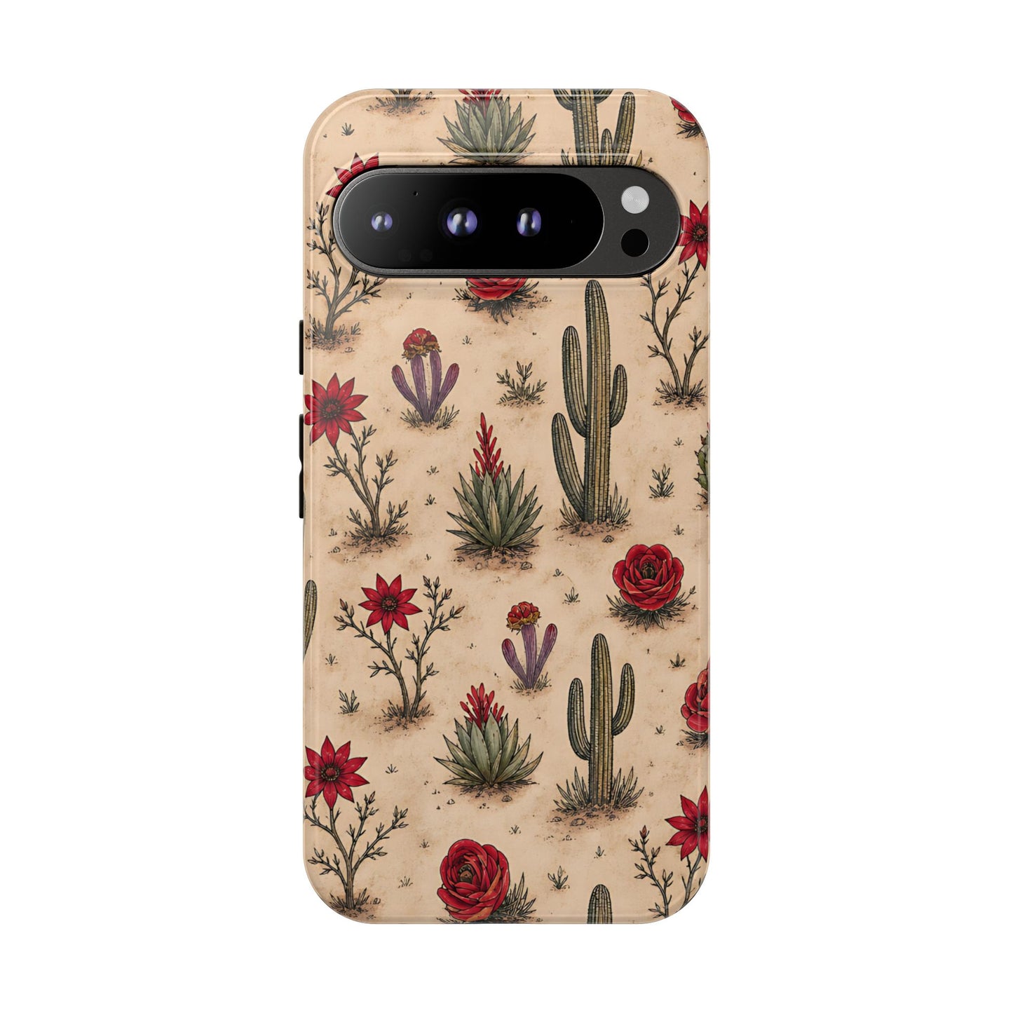 Red Bloom Desert Tough Case