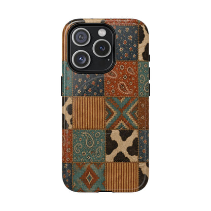 Turquoise Patchwork Magnetic Case