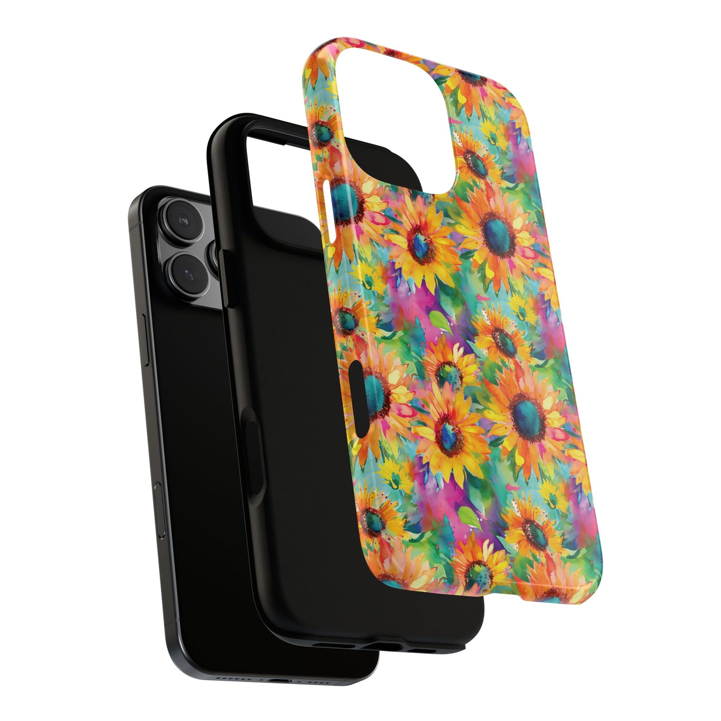 Neon Sunflowers Tough Phone Case