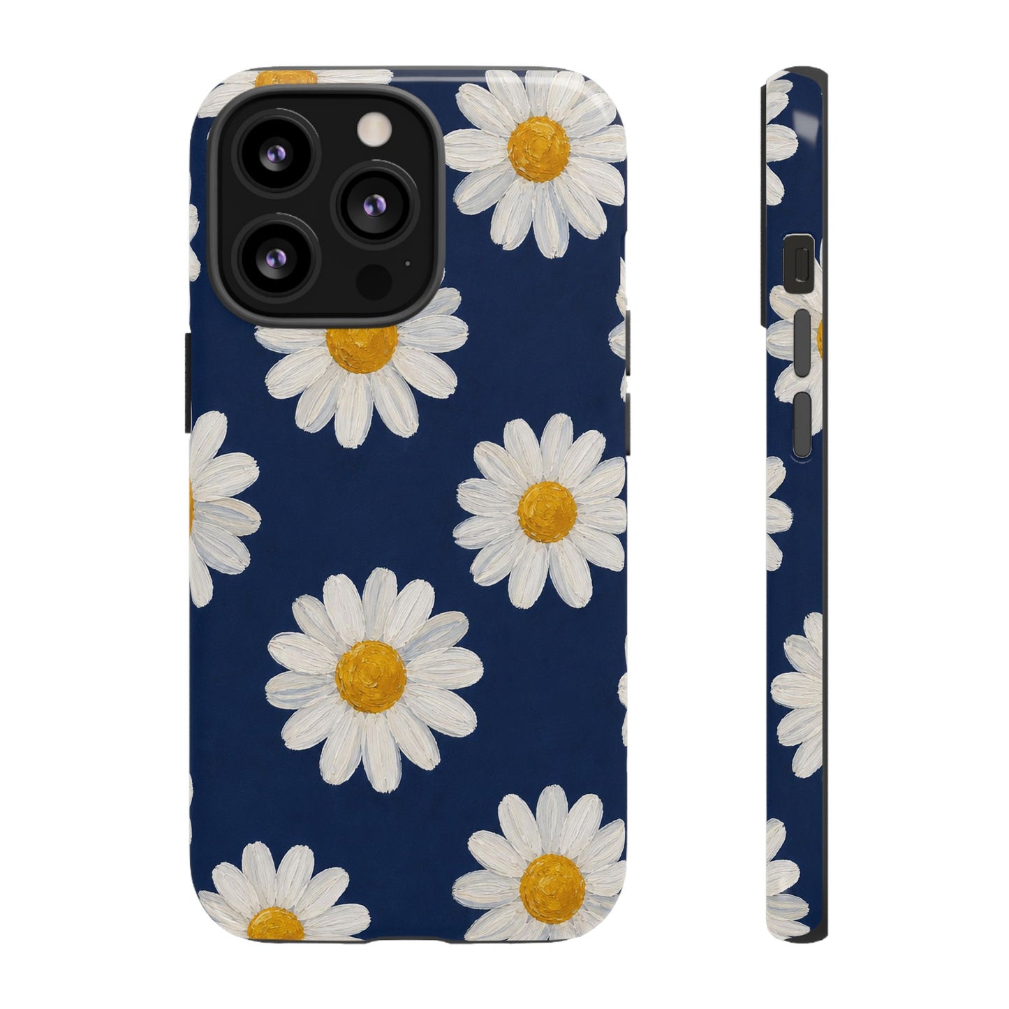 Navy Daisy Tough Case