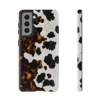 Tortoiseshell + Cowhide Tough Case
