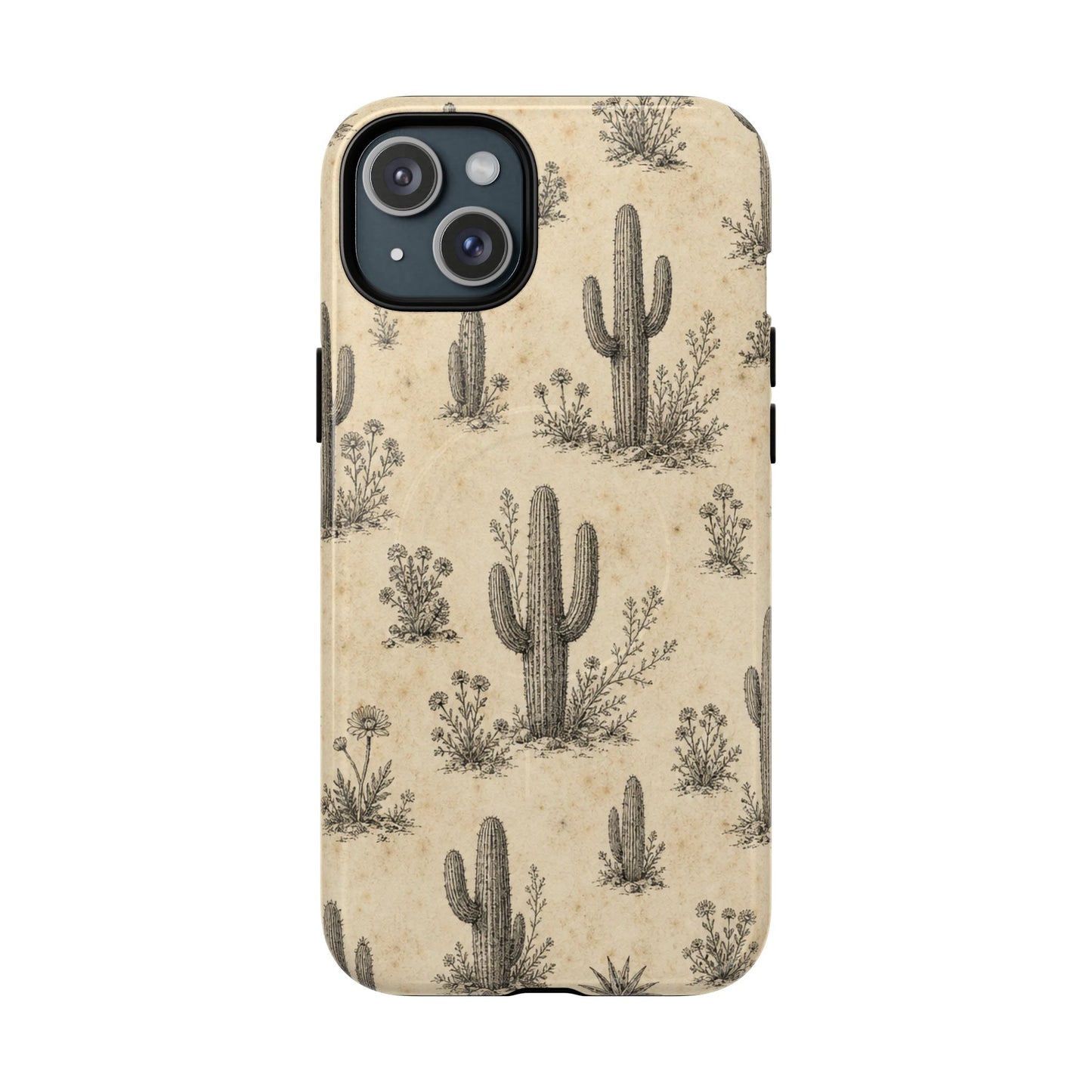 Cactus Sketch Magnetic Case