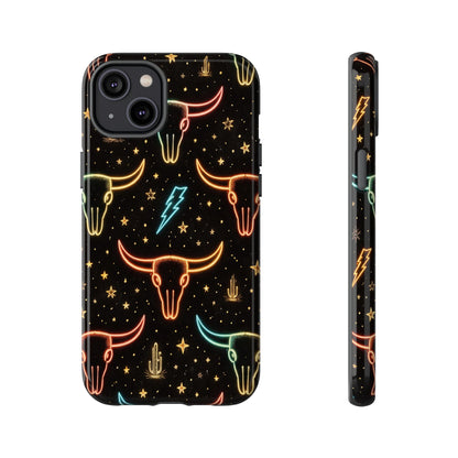 Neon Longhorns Tough Case