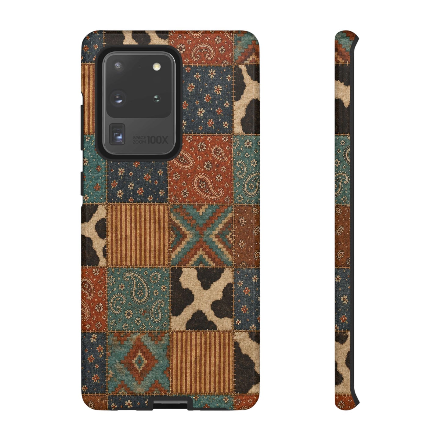 Turquoise Patchwork Tough Case