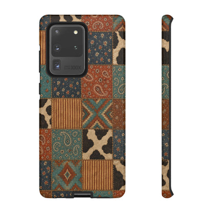 Turquoise Patchwork Tough Case
