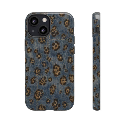 Denim Leopard Tough Case
