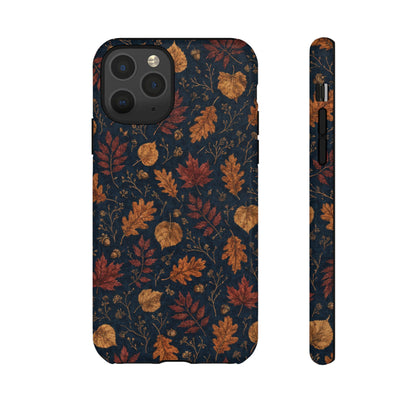 Navy Oak Leaf Tough Case