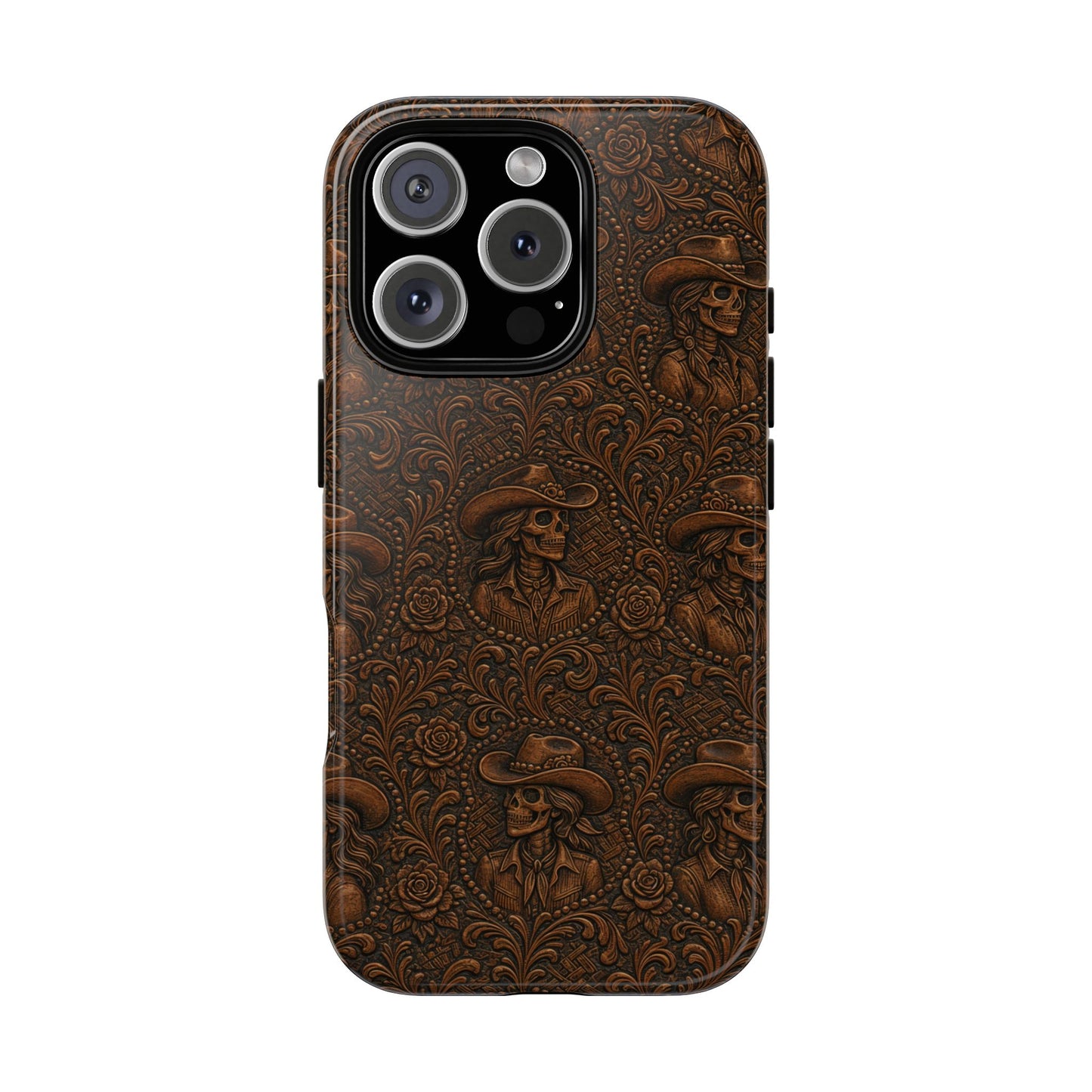 Tooled Skeleton Cowgirl Tough Case