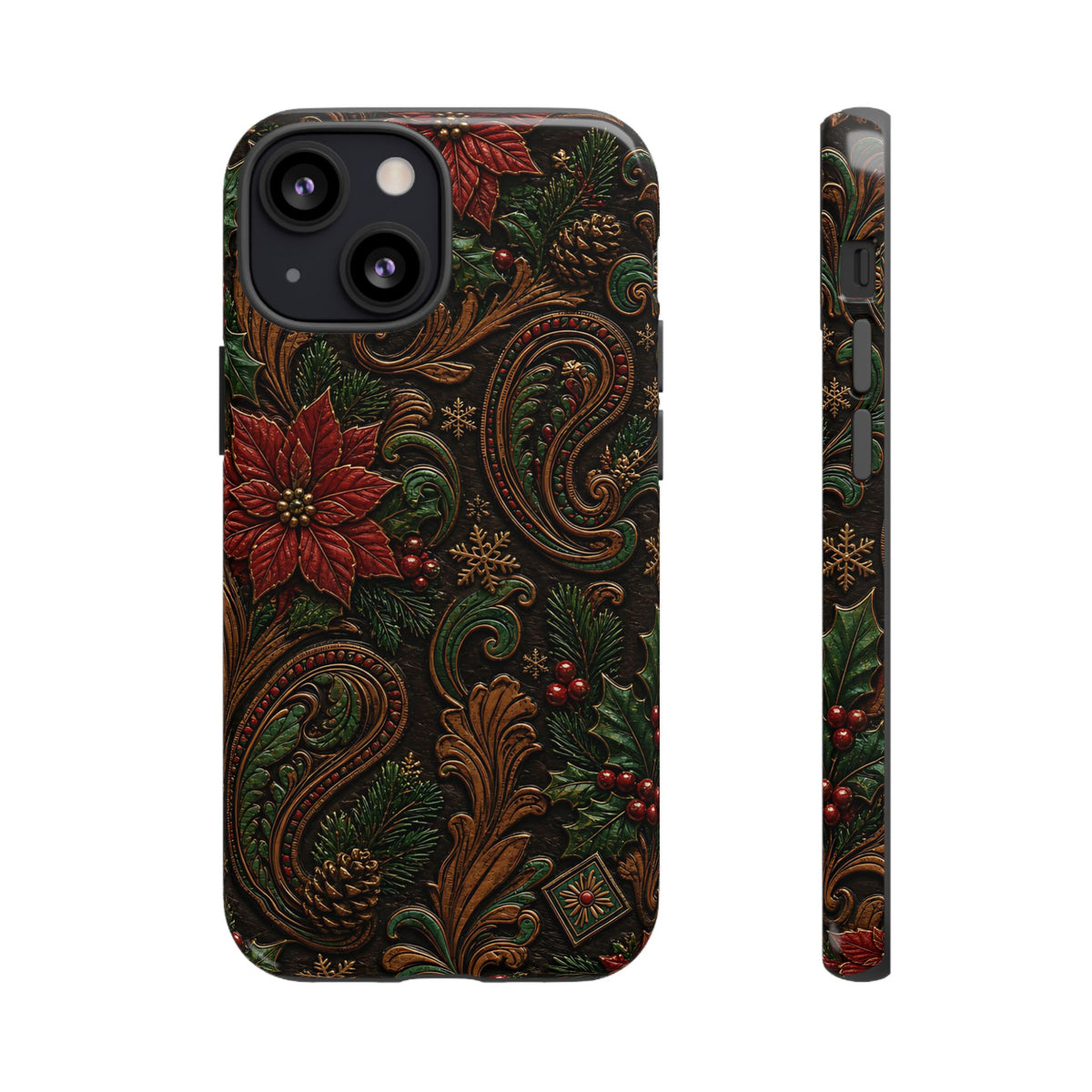 Carved Christmas Paisley Tough Case