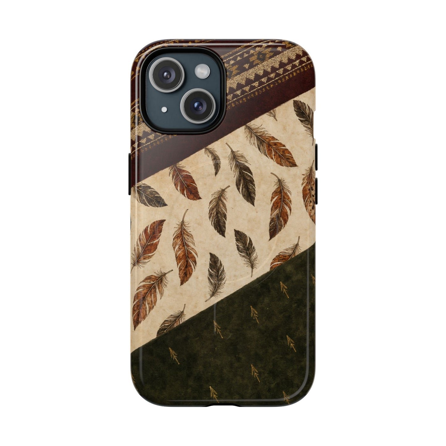 Feather Aztec Swaths Magnetic Case