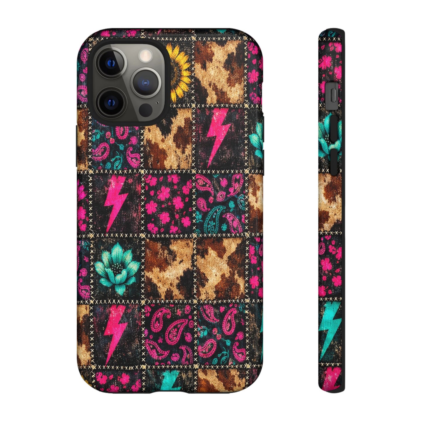 Neon Patchwork Tough Case