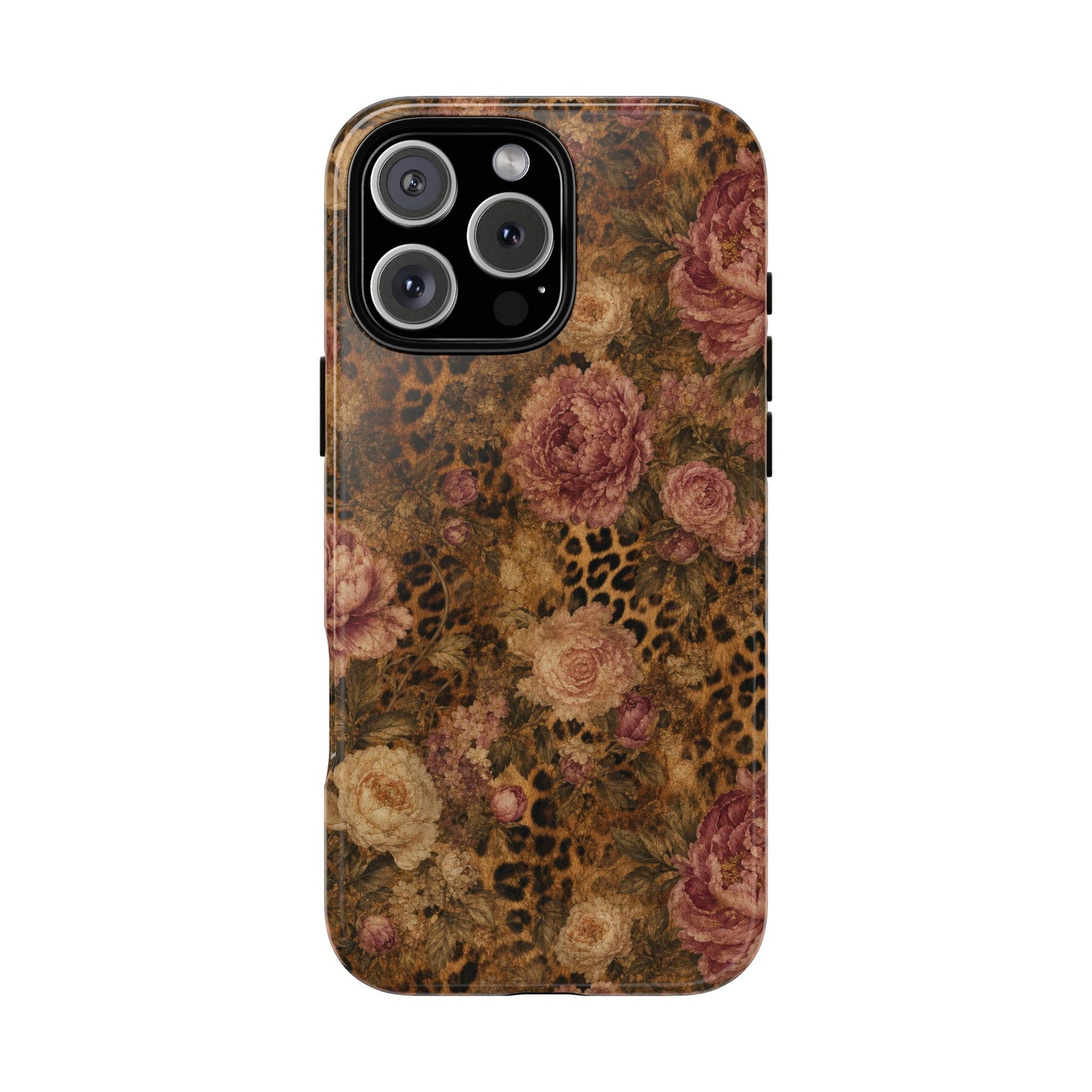 Leopard Floral Tough Case