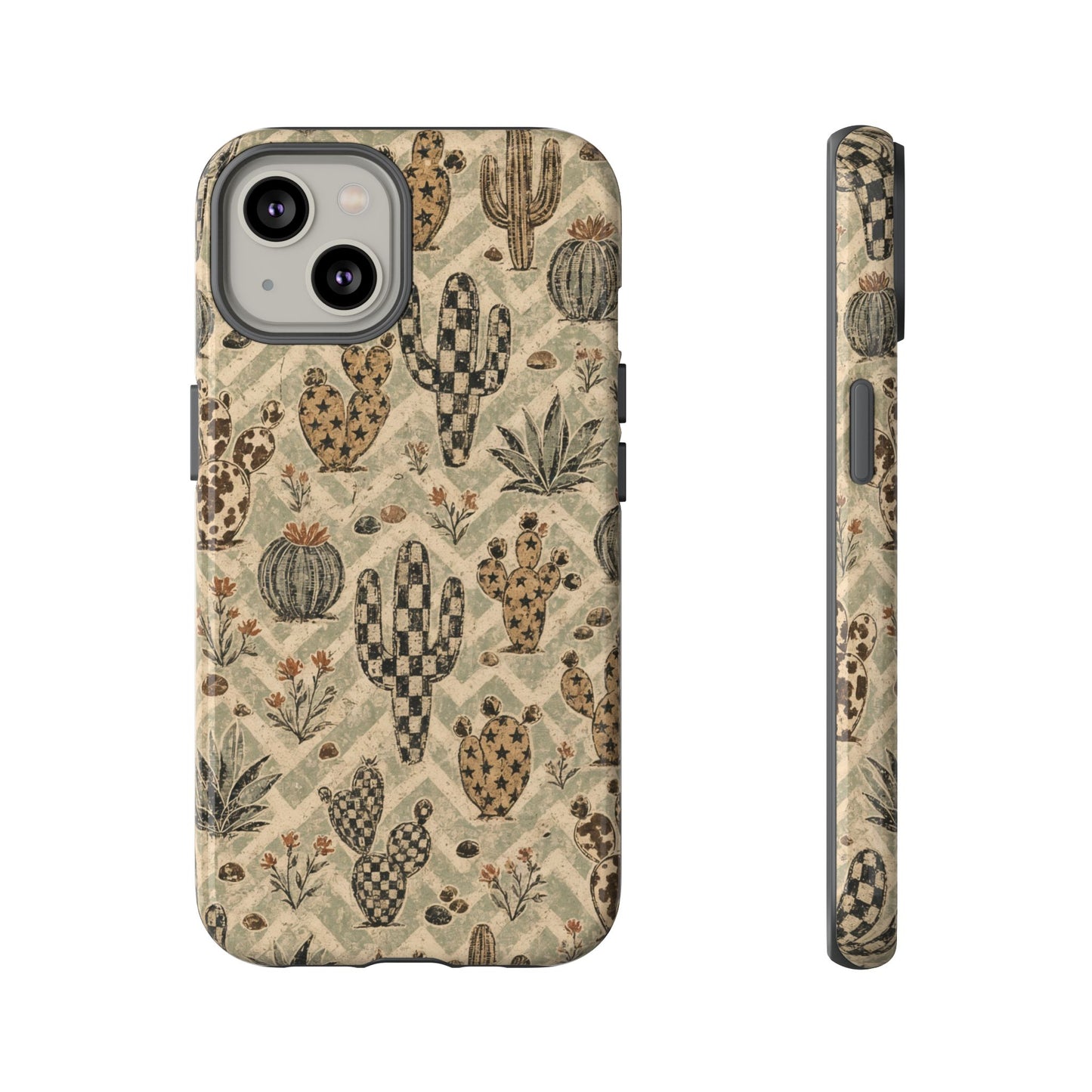 Checkered Cactus Tough Case