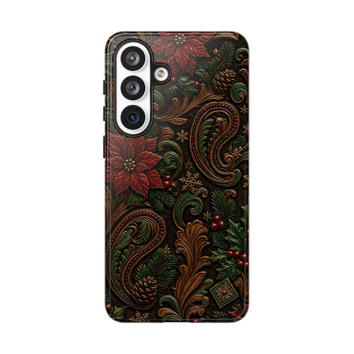 Carved Christmas Paisley Tough Case