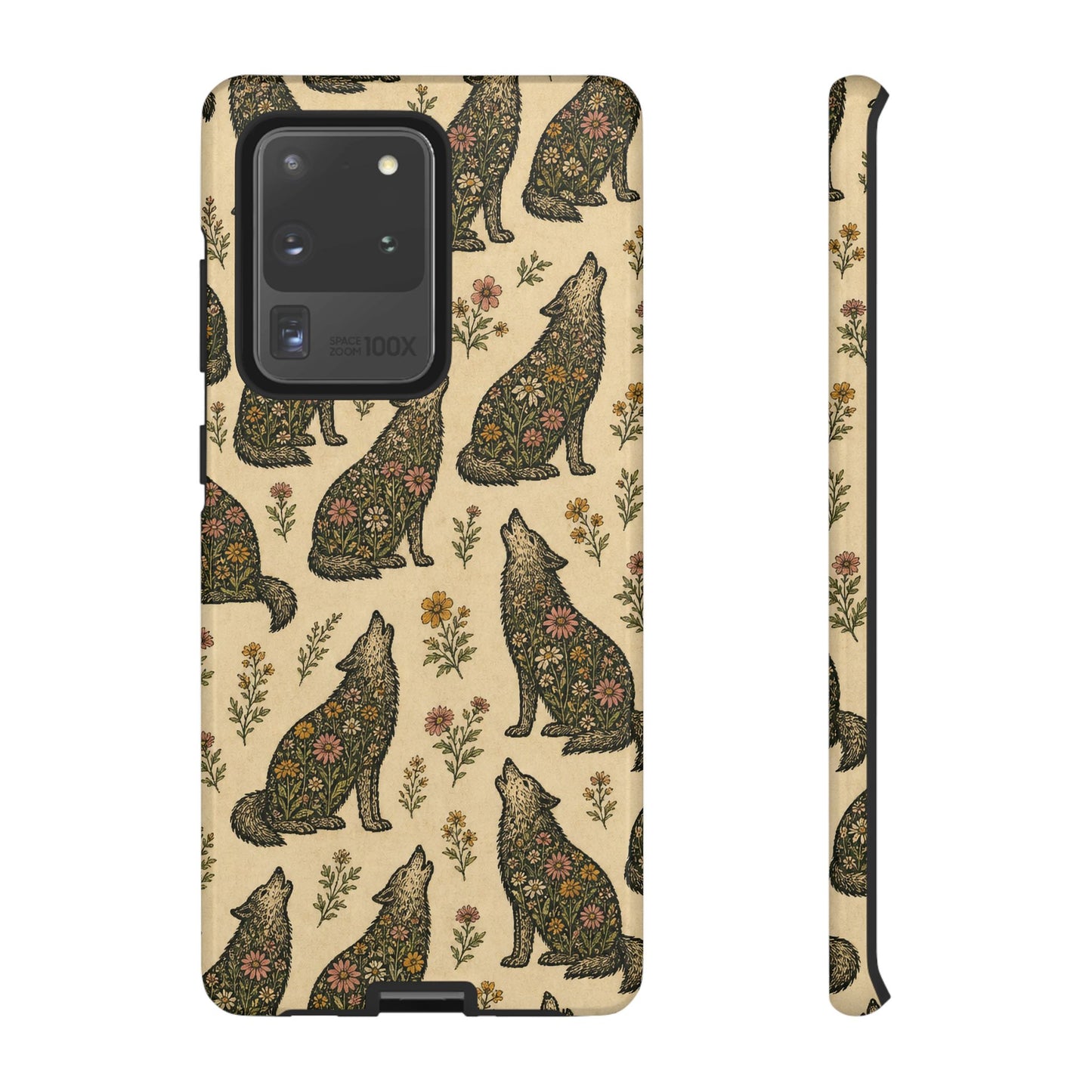 Floral Wolf Tough Case