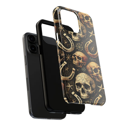 Skulls Horseshoes Dark Phone Case